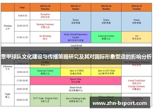 意甲球队文化建设与传播策略研究及其对国际形象塑造的影响分析