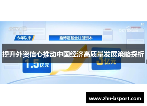 提升外资信心推动中国经济高质量发展策略探析