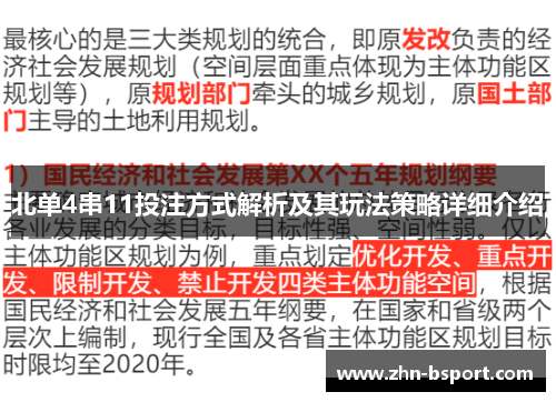 北单4串11投注方式解析及其玩法策略详细介绍
